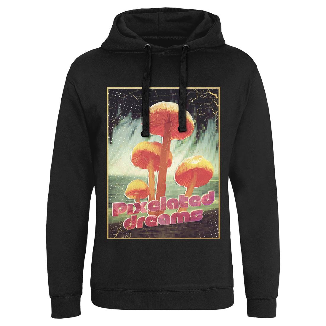 Pixelated Dreams Mens Hoodie Without Pocket Drugs A893