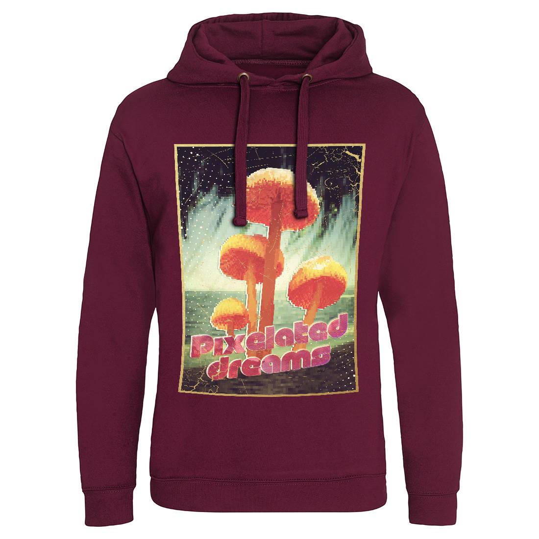 Pixelated Dreams Mens Hoodie Without Pocket Drugs A893