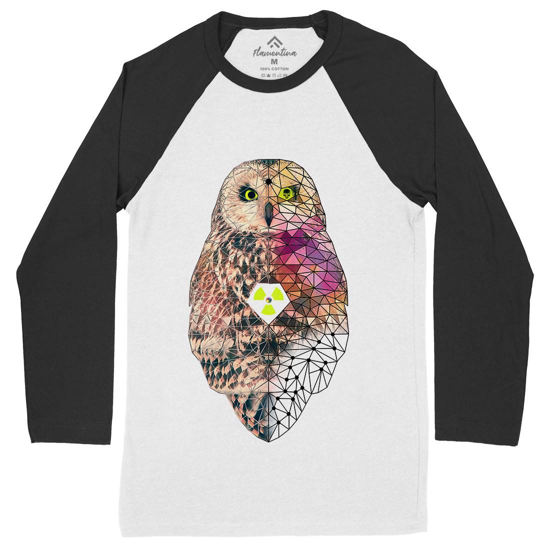 Poly Owlism Mens Long Sleeve Baseball T-Shirt Animals A894