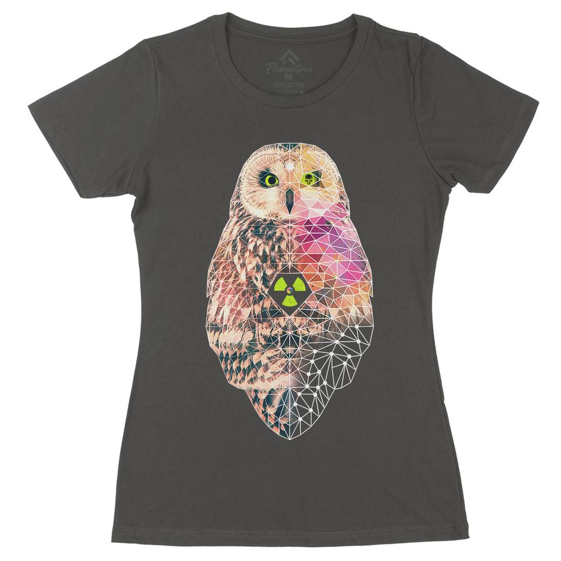 Poly Owlism Womens Organic Crew Neck T-Shirt Animals A894
