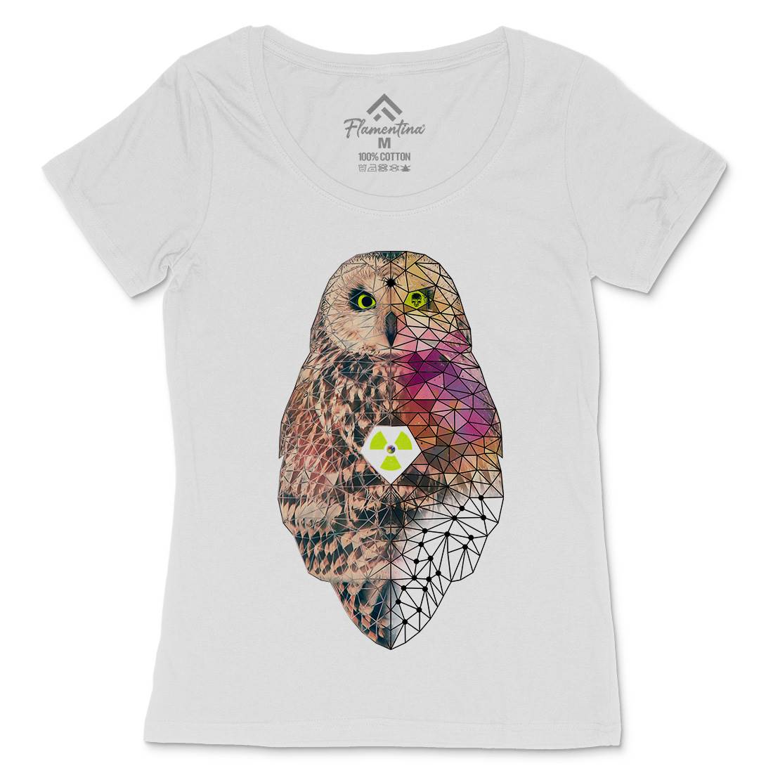 Poly Owlism Womens Scoop Neck T-Shirt Animals A894