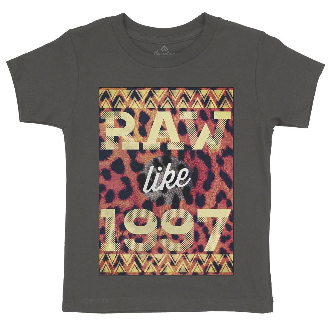 Raw Like &#39;97 Kids Crew Neck T-Shirt Retro A897