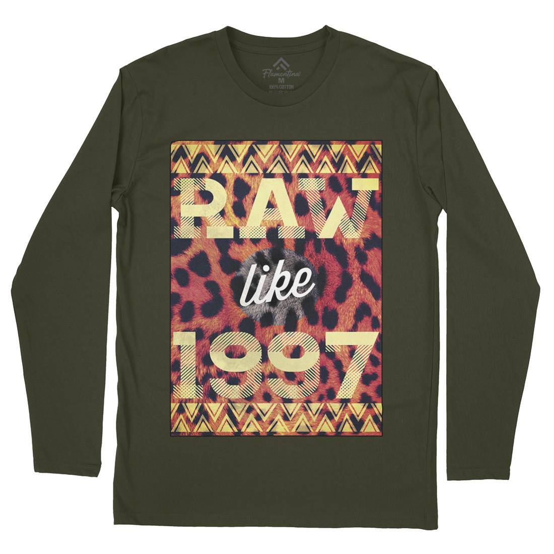 Raw Like &#39;97 Mens Long Sleeve T-Shirt Retro A897