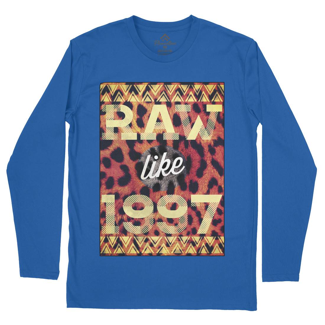 Raw Like &#39;97 Mens Long Sleeve T-Shirt Retro A897