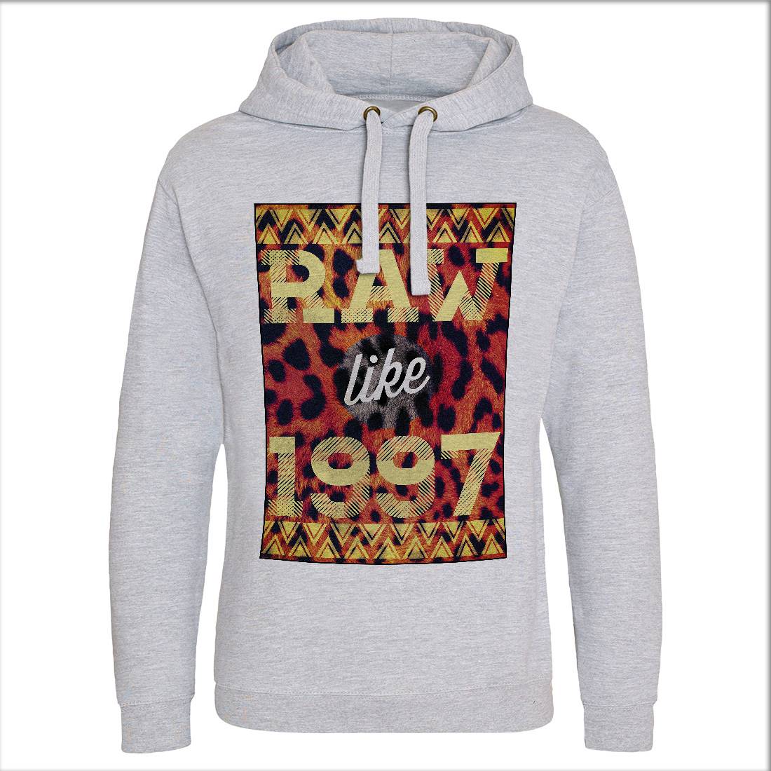 Raw Like &#39;97 Mens Hoodie Without Pocket Retro A897