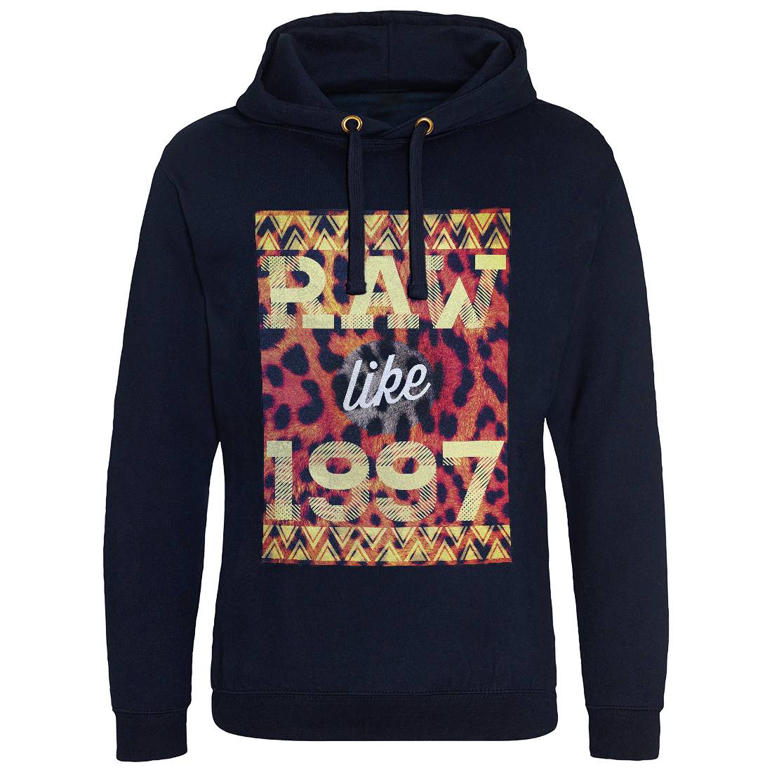 Raw Like &#39;97 Mens Hoodie Without Pocket Retro A897