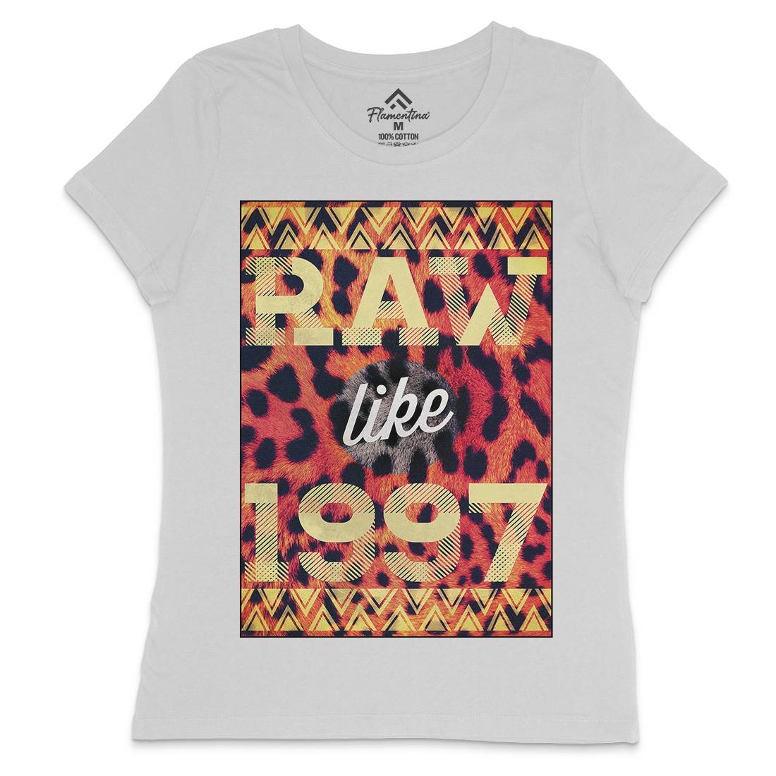 Raw Like &#39;97 Womens Crew Neck T-Shirt Retro A897