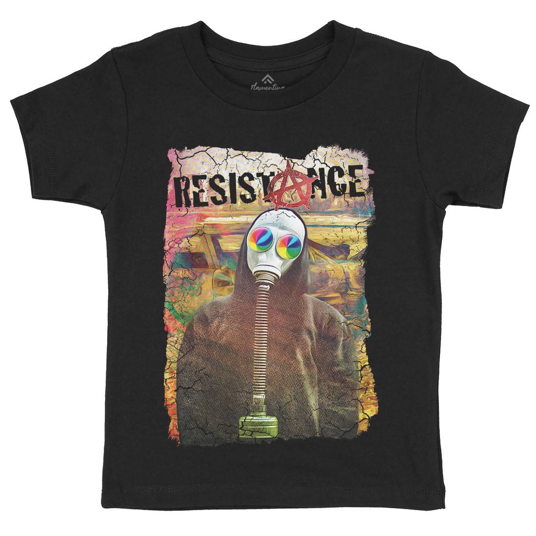 Resistance Kids Organic Crew Neck T-Shirt Illuminati A898