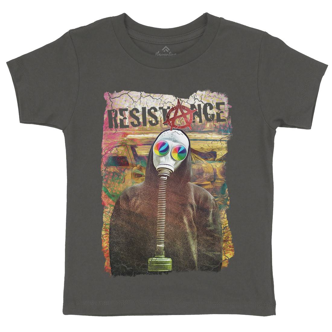 Resistance Kids Crew Neck T-Shirt Illuminati A898