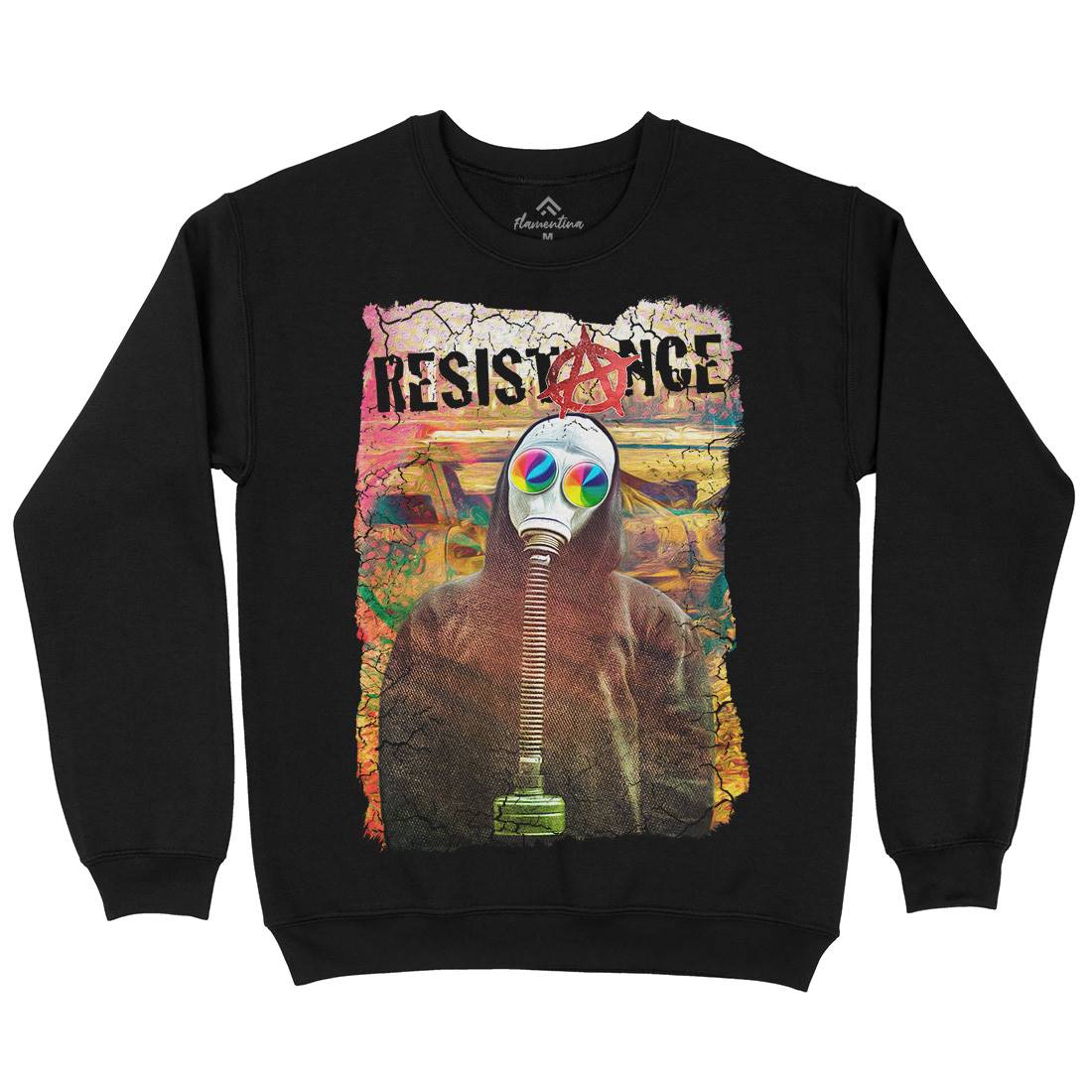 Resistance Mens Crew Neck Sweatshirt Illuminati A898