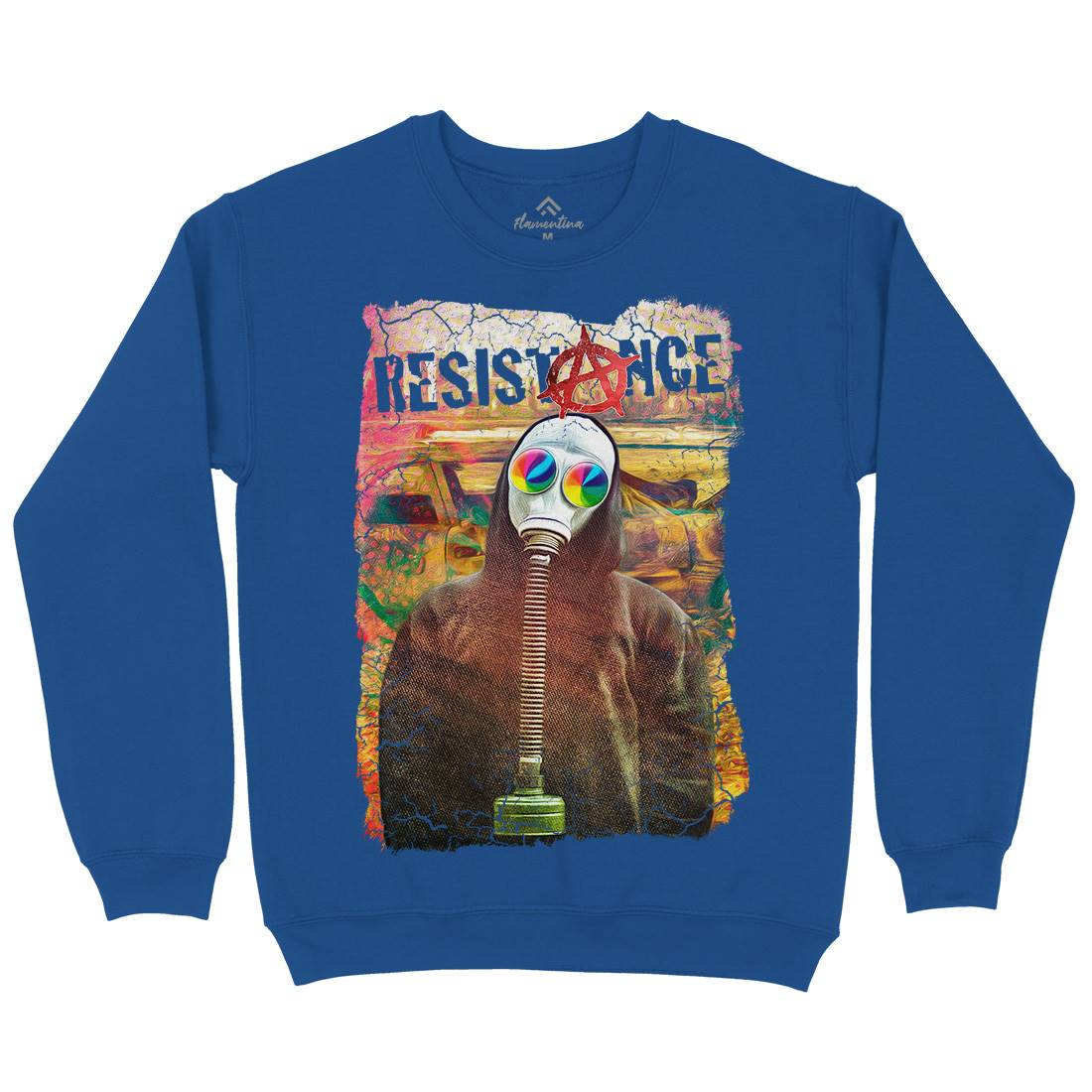 Resistance Mens Crew Neck Sweatshirt Illuminati A898