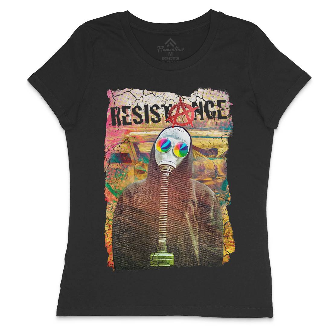 Resistance Womens Crew Neck T-Shirt Illuminati A898