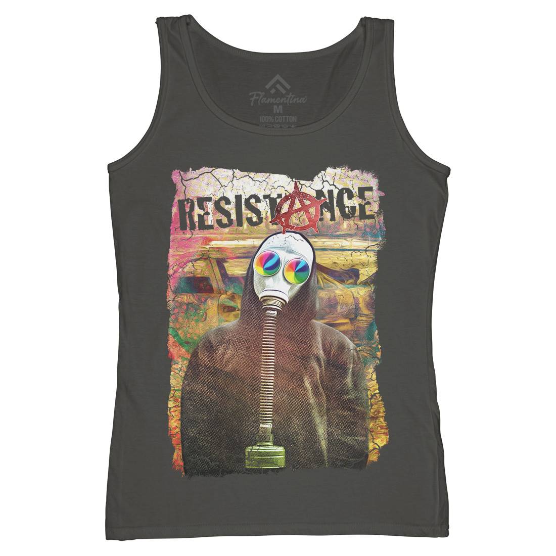 Resistance Womens Organic Tank Top Vest Illuminati A898