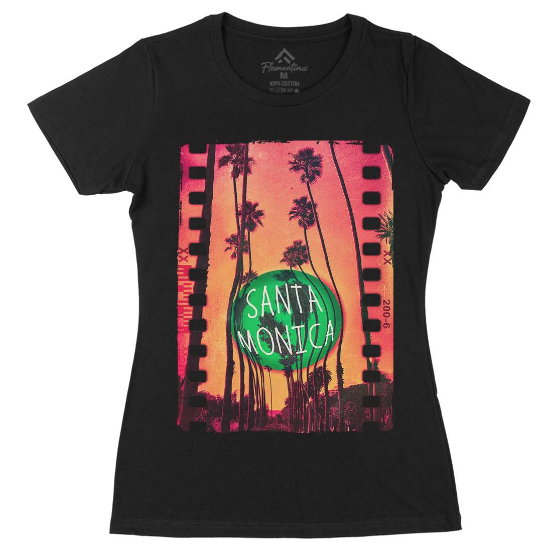Santa Monica Womens Organic Crew Neck T-Shirt Art A901