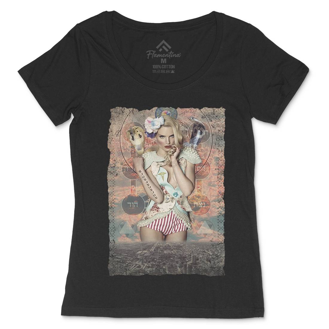 See Her Everywhere Womens Scoop Neck T-Shirt Art A903