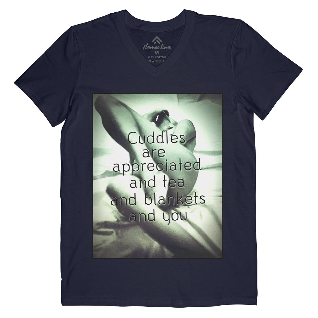 Serious Stuff Mens Organic V-Neck T-Shirt Art A905