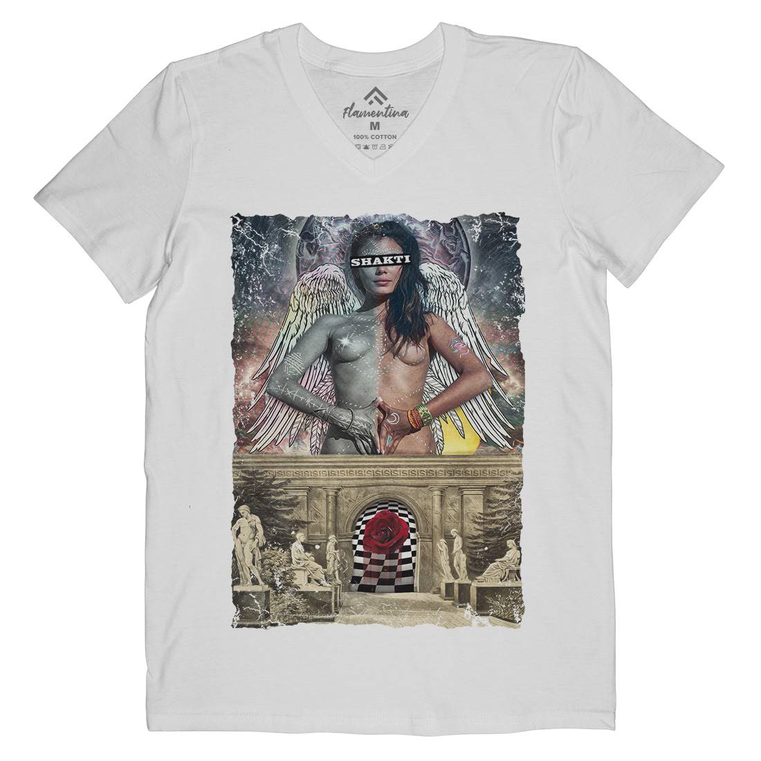 Shakti Mens Organic V-Neck T-Shirt Art A906