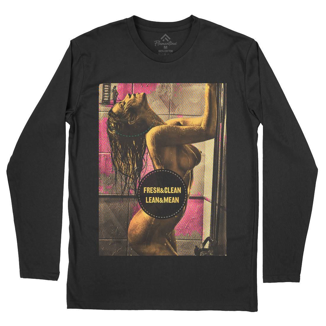 Shower Girl Mens Long Sleeve T-Shirt Art A908