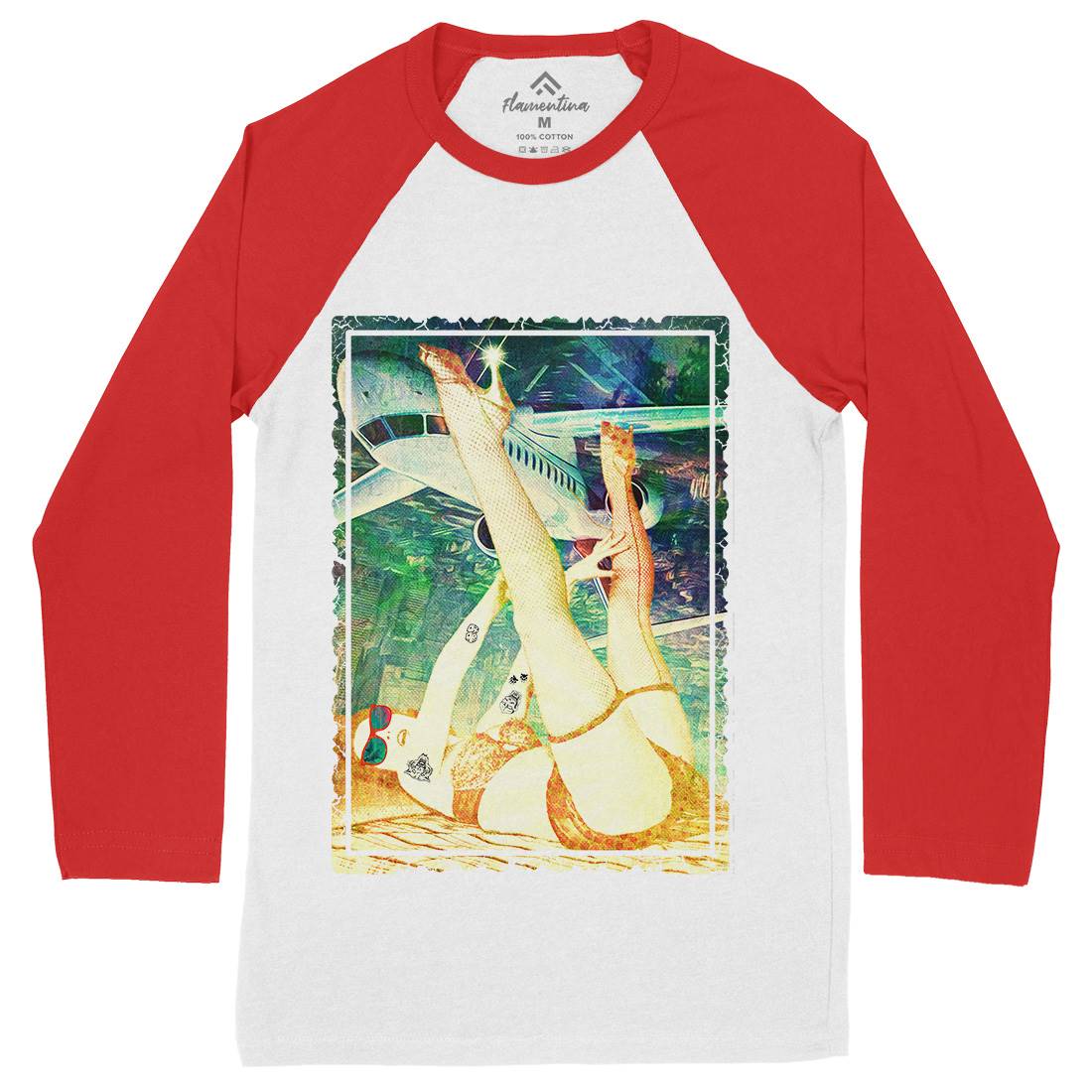 Showgirl Mens Long Sleeve Baseball T-Shirt Art A909
