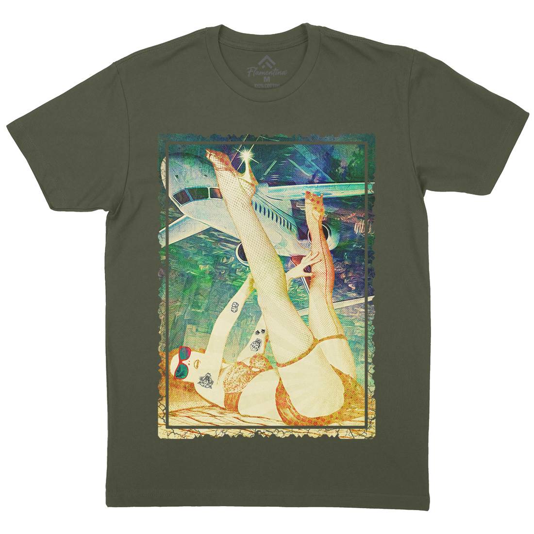 Showgirl Mens Organic Crew Neck T-Shirt Art A909