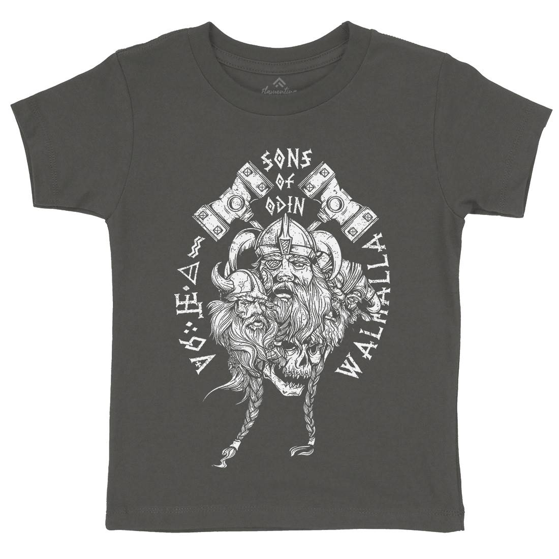Sons Of Odin Kids Organic Crew Neck T-Shirt Warriors A911