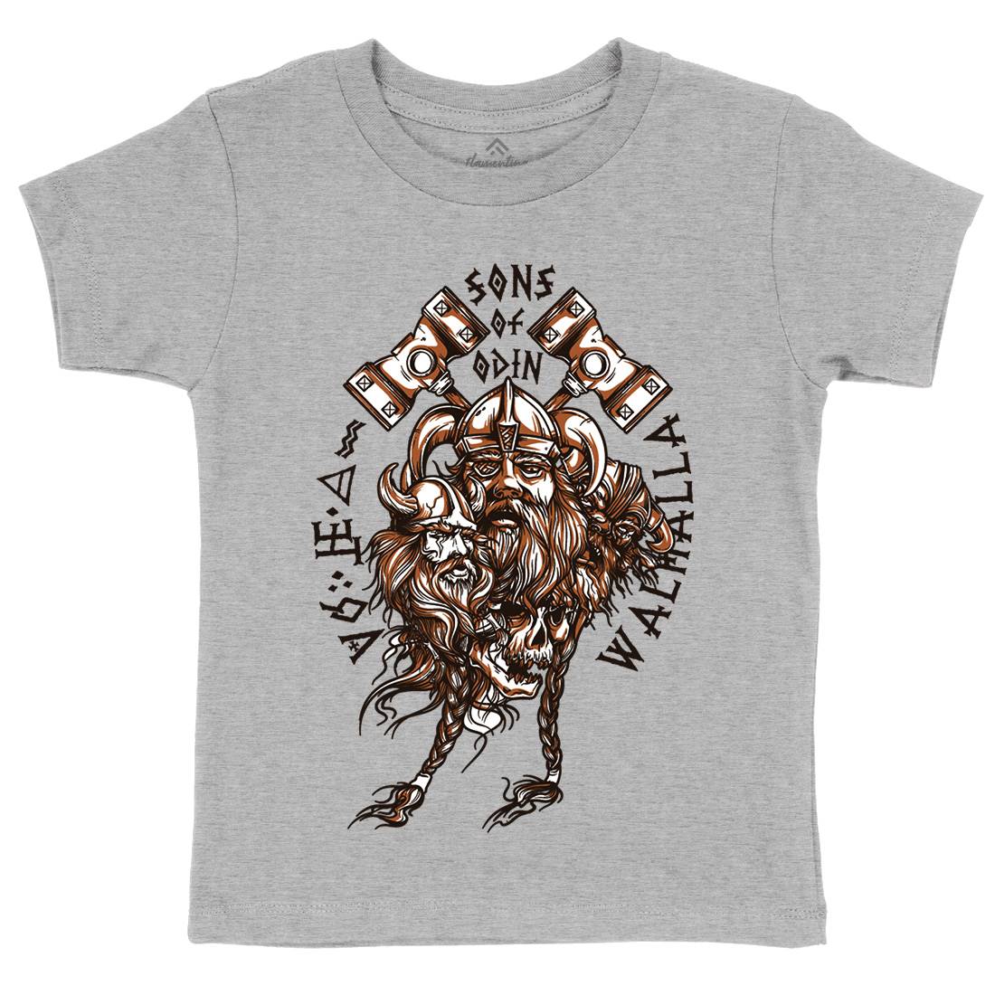 Sons Of Odin Kids Crew Neck T-Shirt Warriors A911
