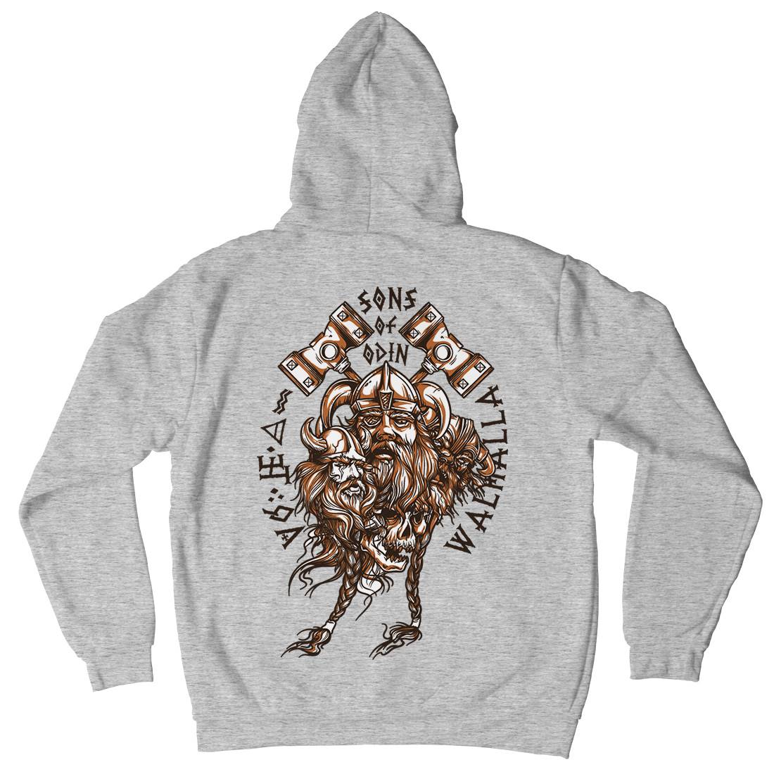 Sons Of Odin Mens Hoodie With Pocket Warriors A911