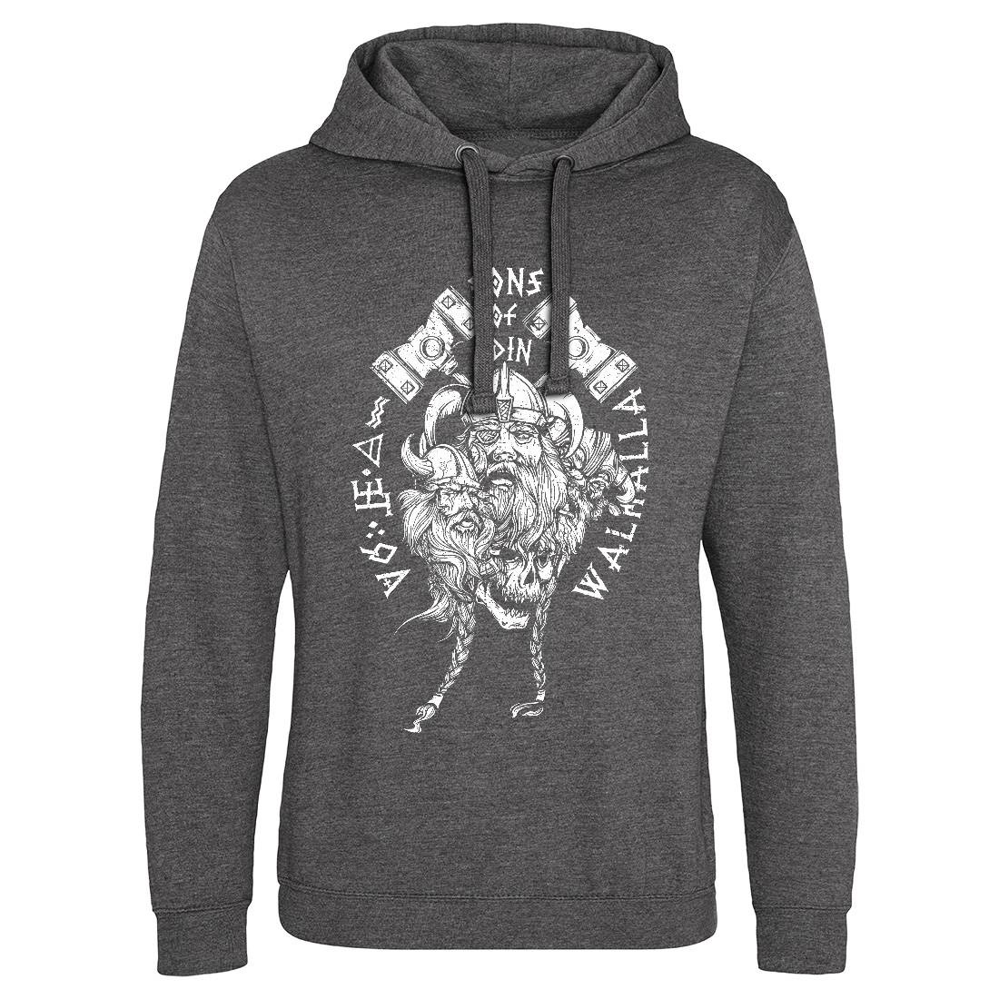 Sons Of Odin Mens Hoodie Without Pocket Warriors A911