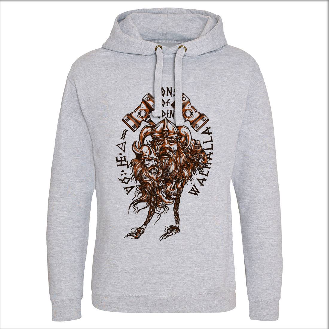 Sons Of Odin Mens Hoodie Without Pocket Warriors A911