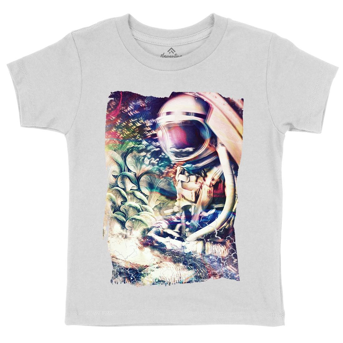 Space Trippin Kids Organic Crew Neck T-Shirt Drugs A912