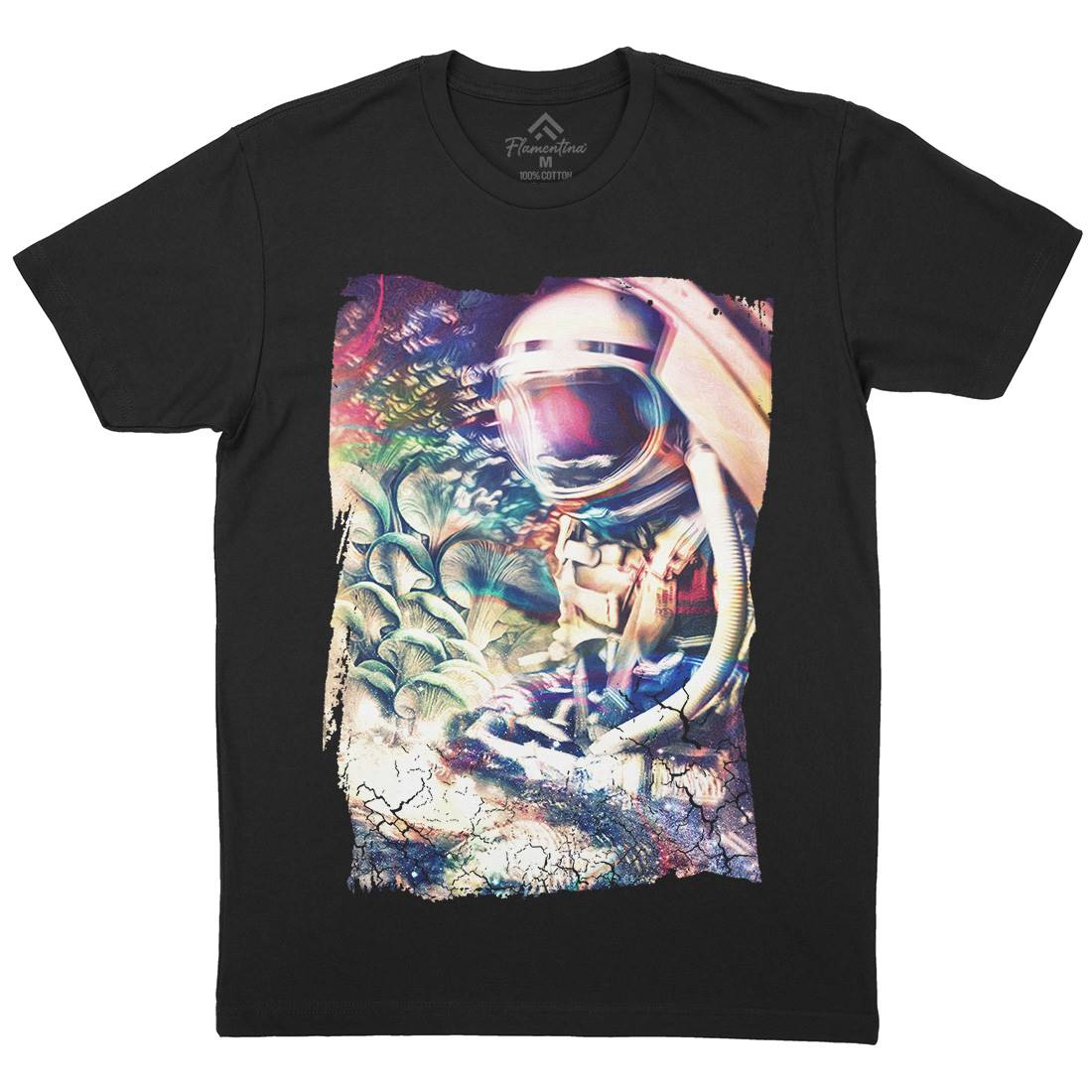 Space Trippin Mens Organic Crew Neck T-Shirt Drugs A912