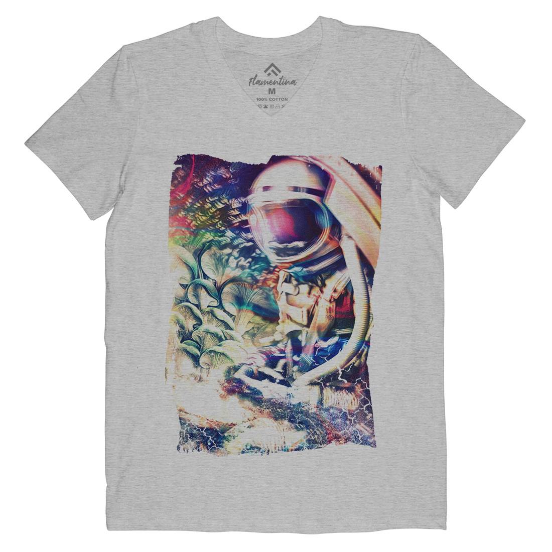 Space Trippin Mens V-Neck T-Shirt Drugs A912