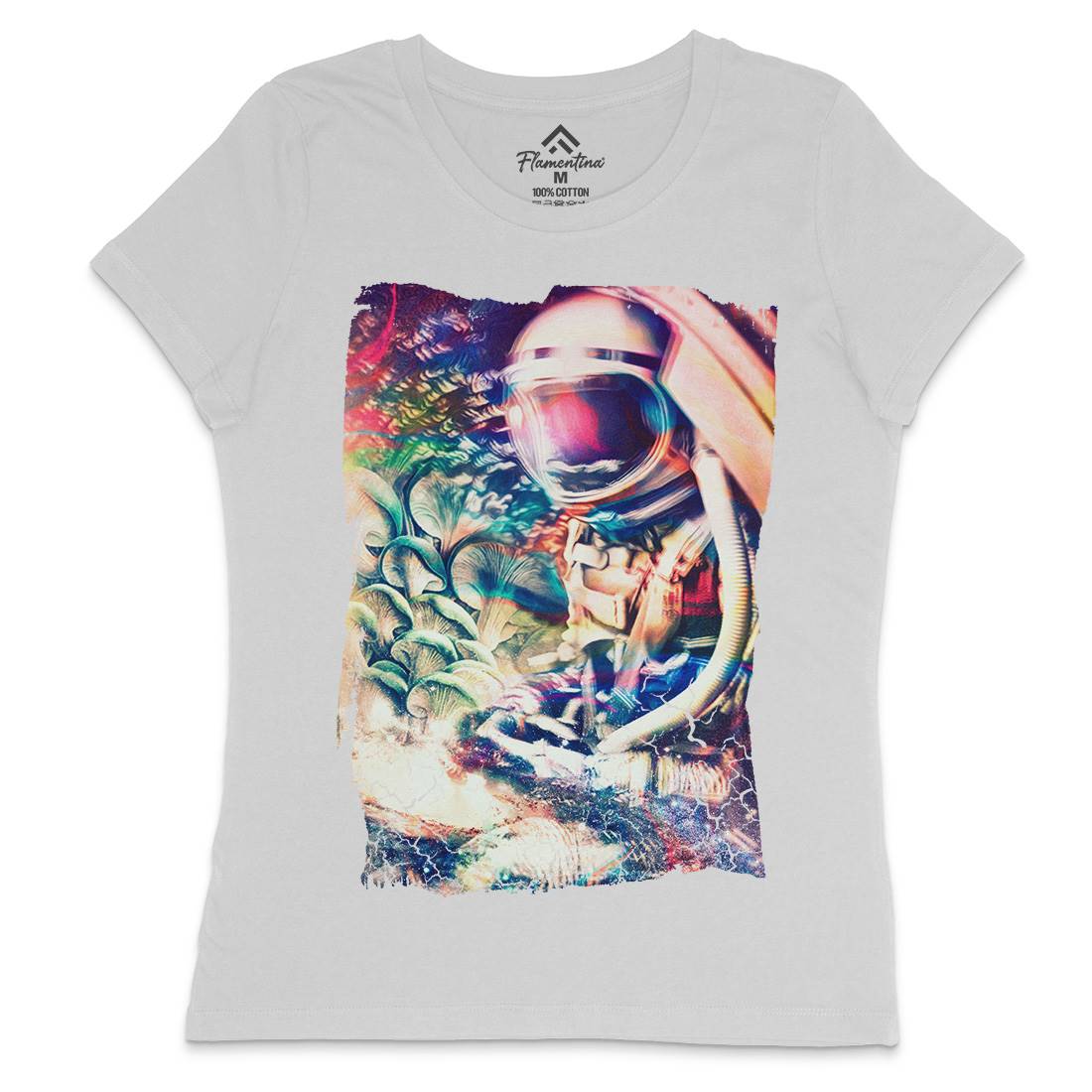 Space Trippin Womens Crew Neck T-Shirt Drugs A912
