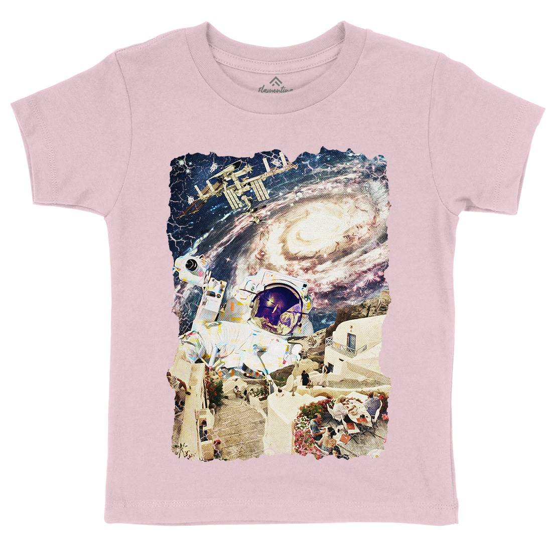 Stepped Out Kids Crew Neck T-Shirt Space A914