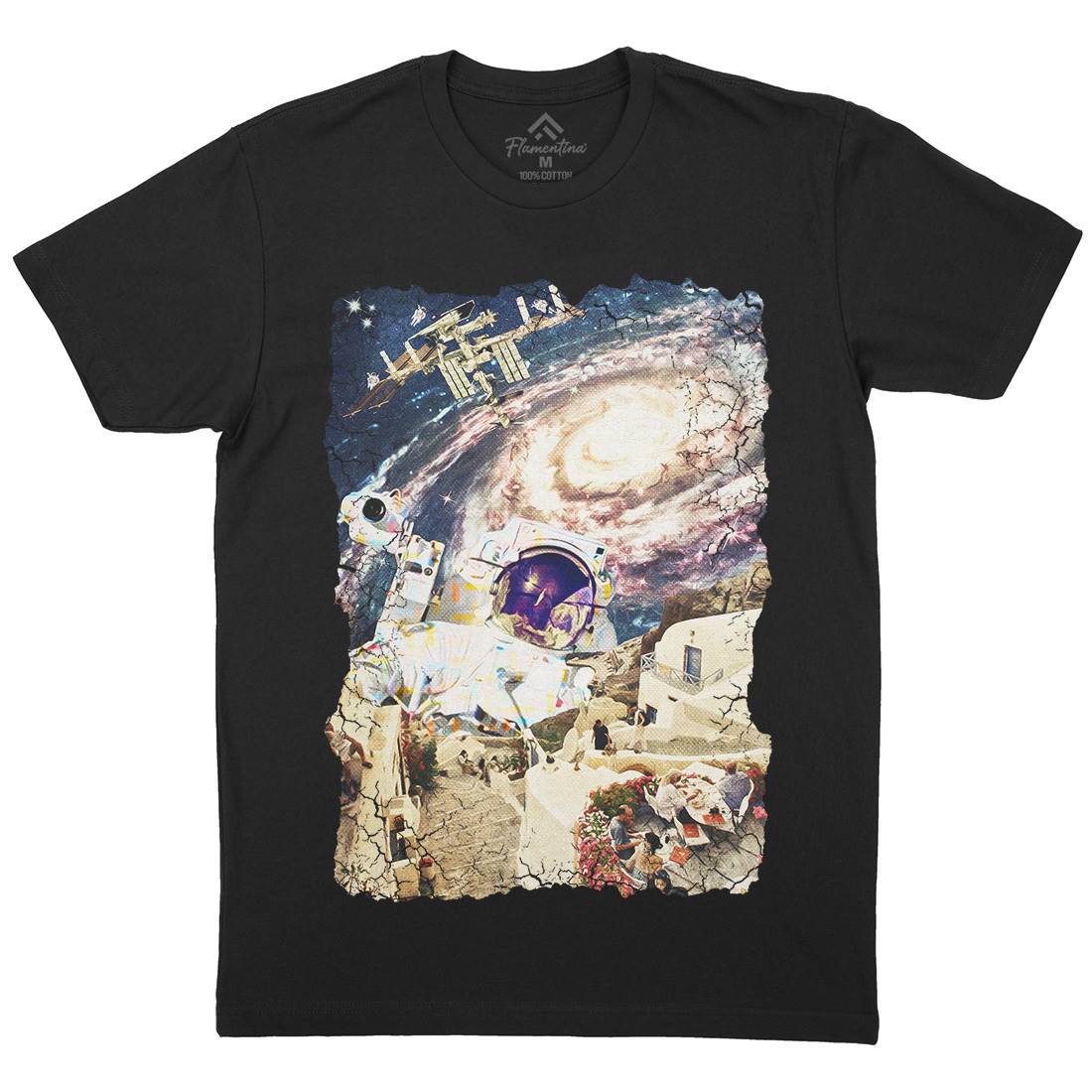 Stepped Out Mens Crew Neck T-Shirt Space A914