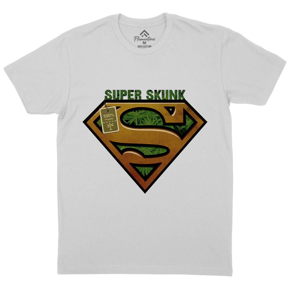 Super Organic Hero Mens Crew Neck T-Shirt Drugs A916