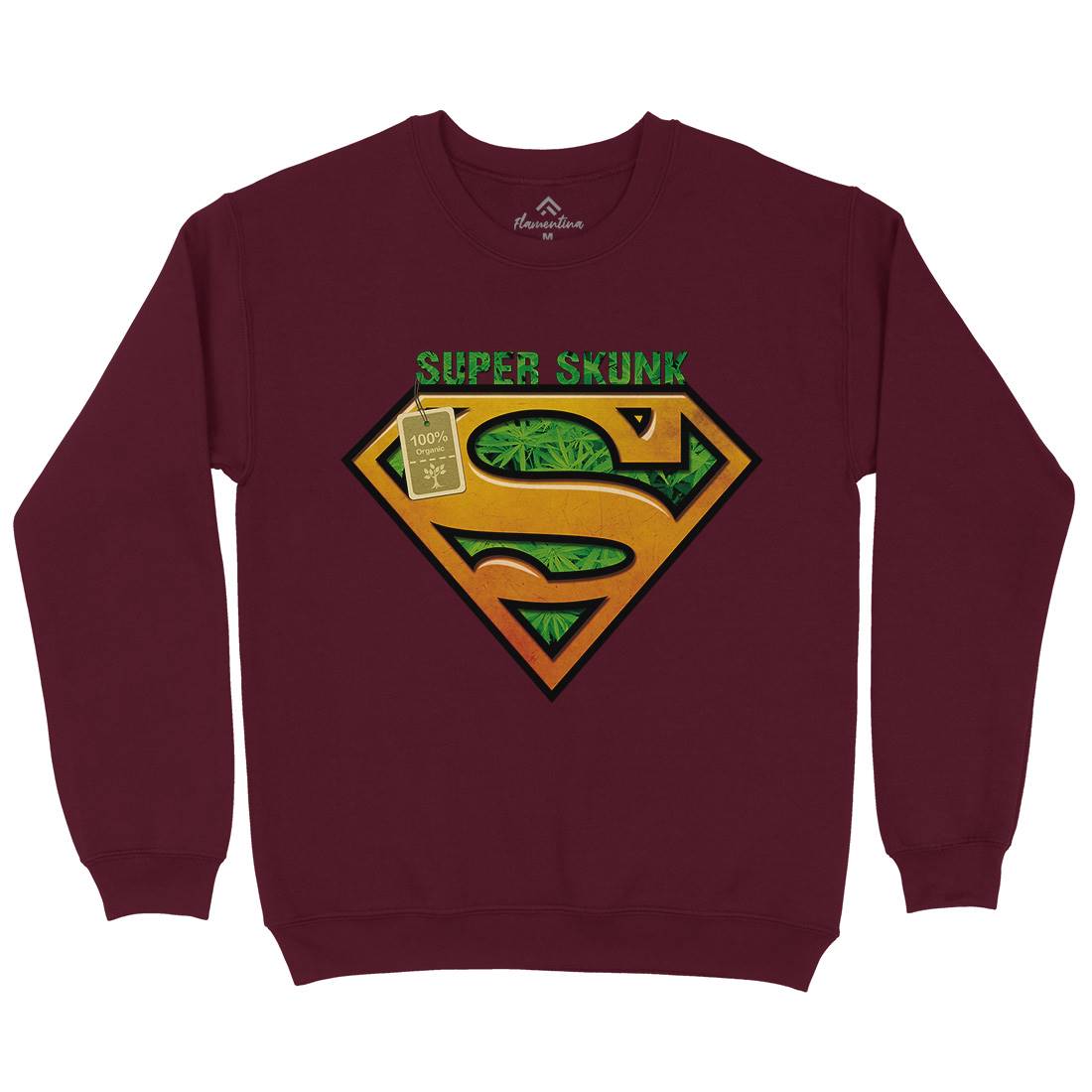 Super Organic Hero Kids Crew Neck Sweatshirt Drugs A916