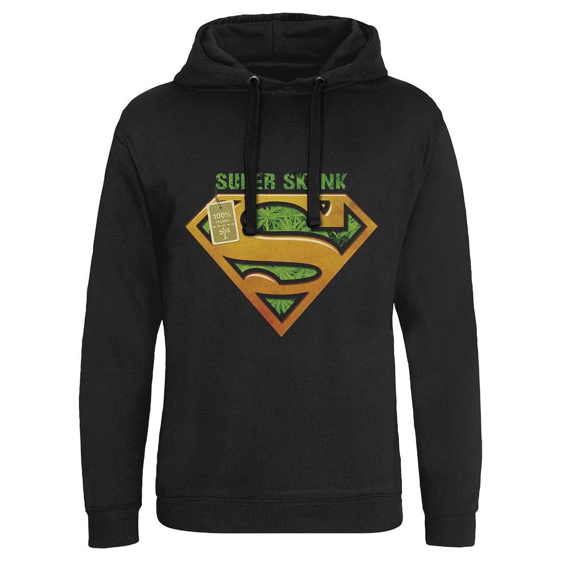 Super Organic Hero Mens Hoodie Without Pocket Drugs A916