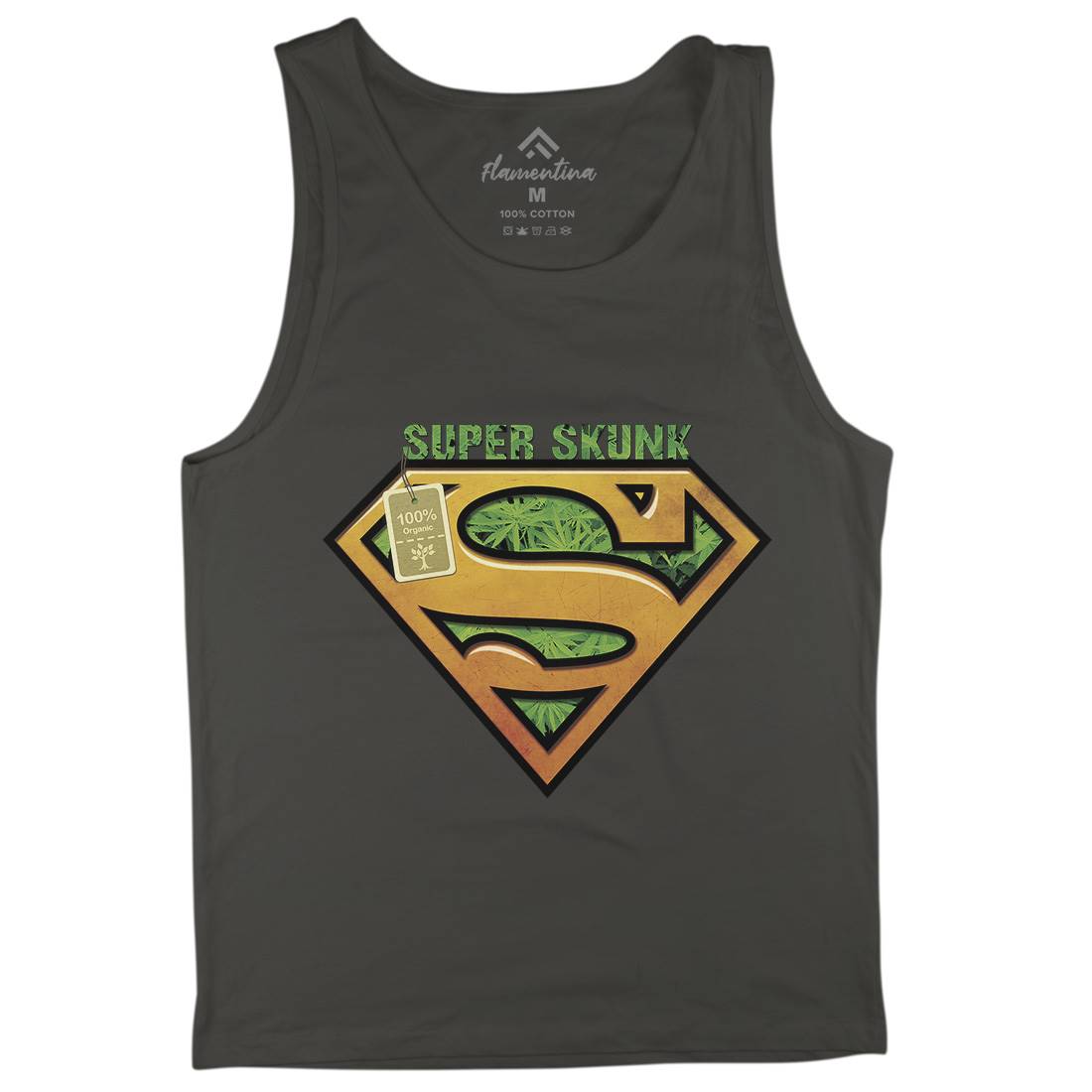 Super Organic Hero Mens Tank Top Vest Drugs A916