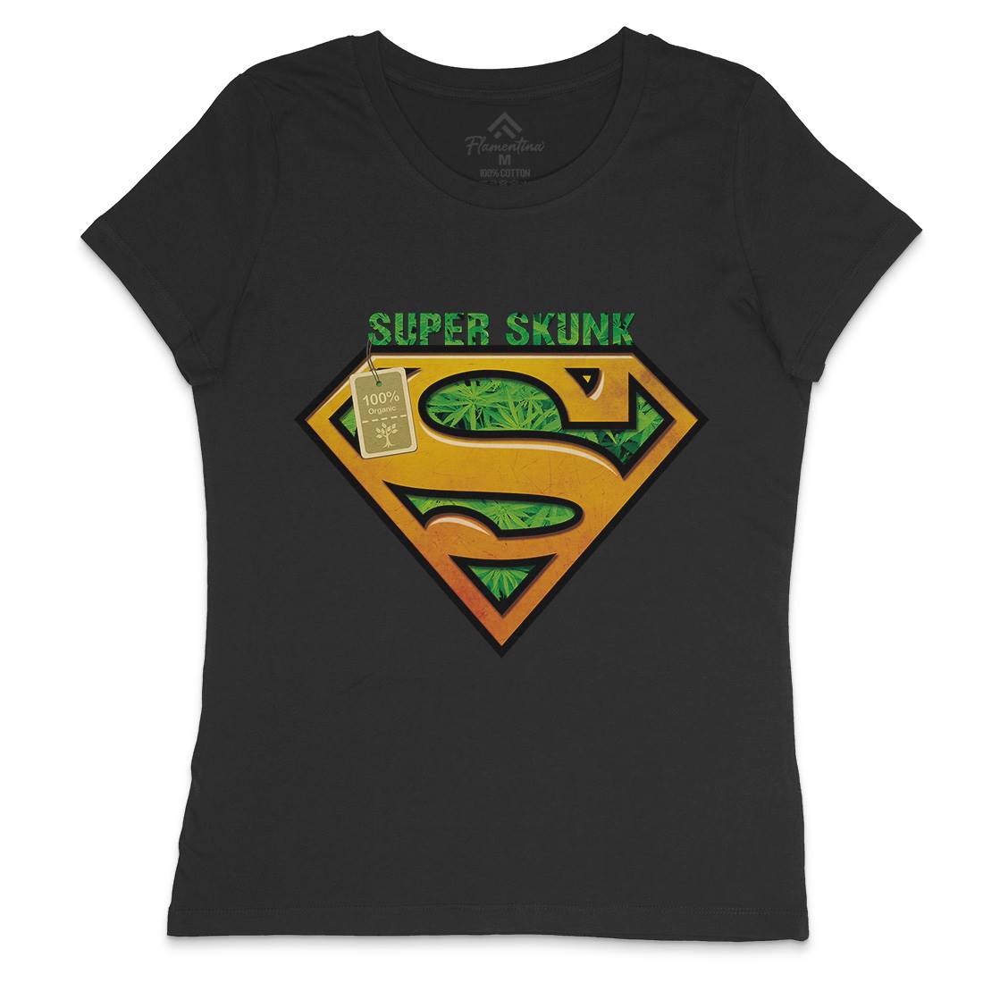 Super Organic Hero Womens Crew Neck T-Shirt Drugs A916