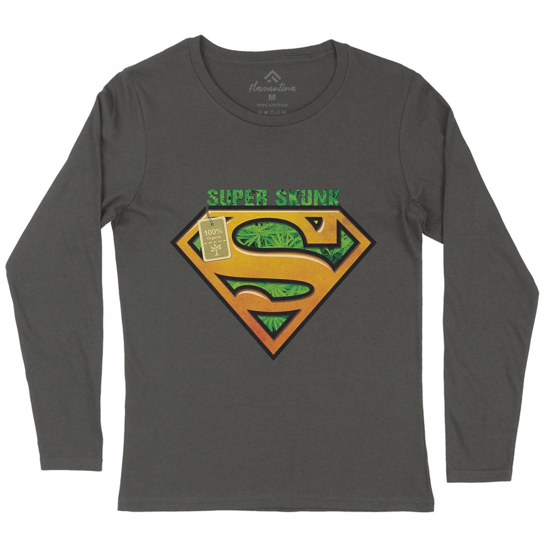Super Organic Hero Womens Long Sleeve T-Shirt Drugs A916