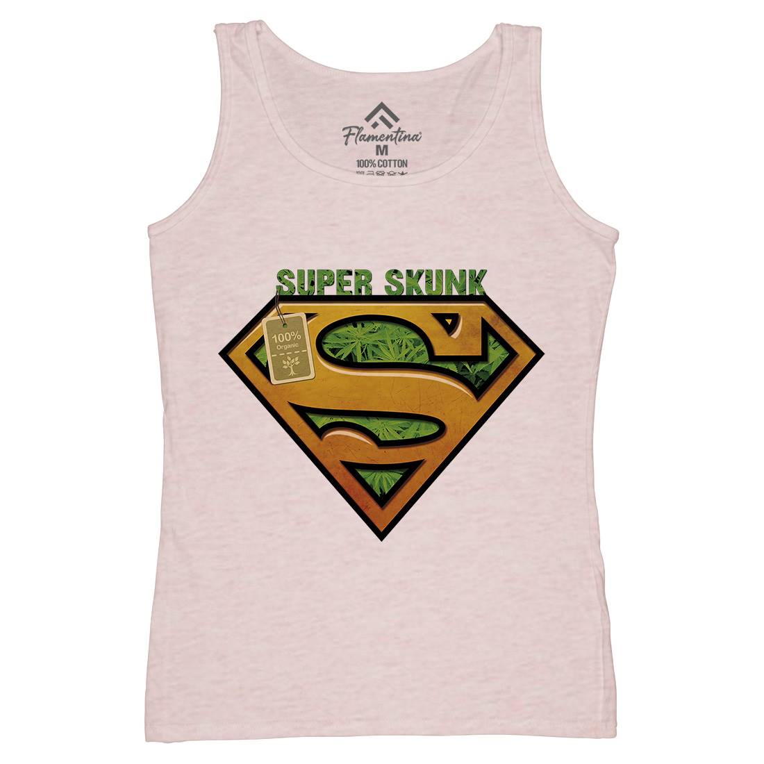 Super Organic Hero Womens Organic Tank Top Vest Drugs A916