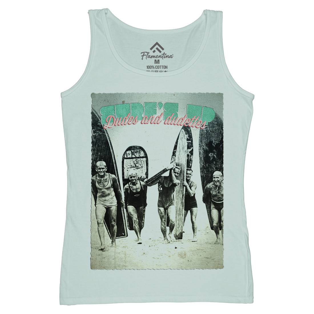 In The Usa Womens Organic Tank Top Vest Surf A917