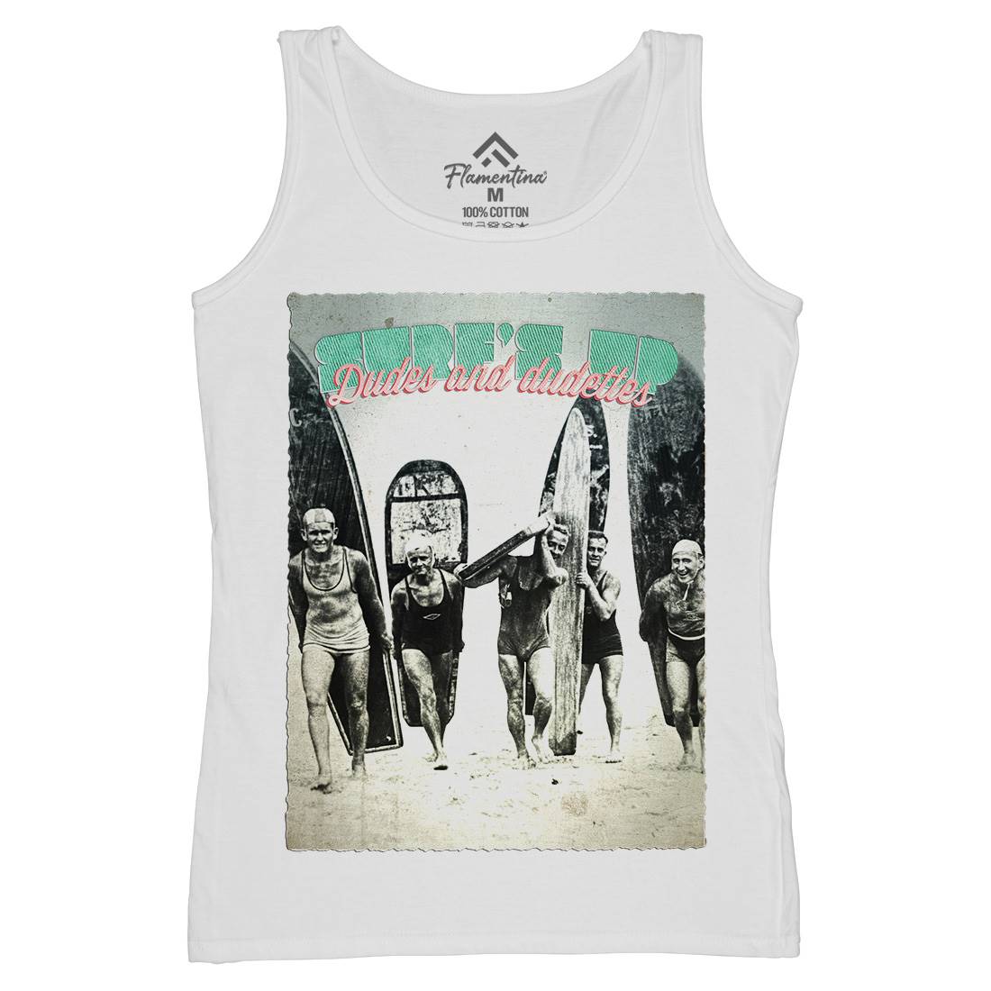 In The Usa Womens Organic Tank Top Vest Surf A917