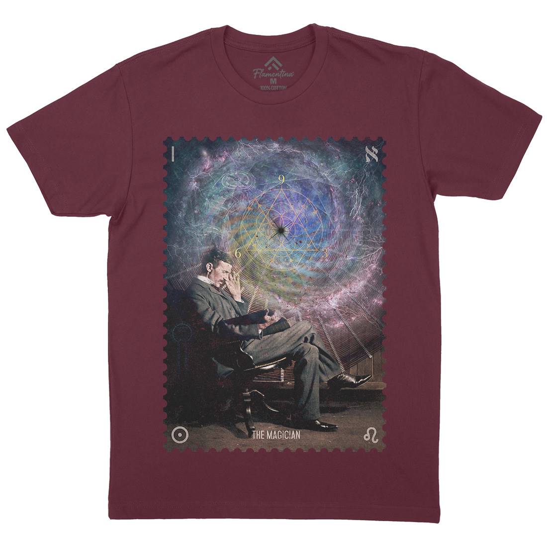 Tesla The Magician Mens Crew Neck T-Shirt Science A920