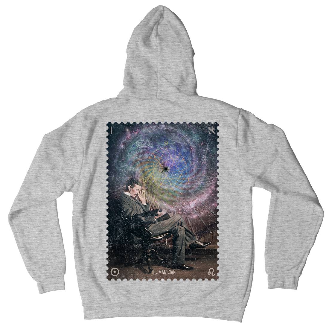 Tesla The Magician Mens Hoodie With Pocket Science A920