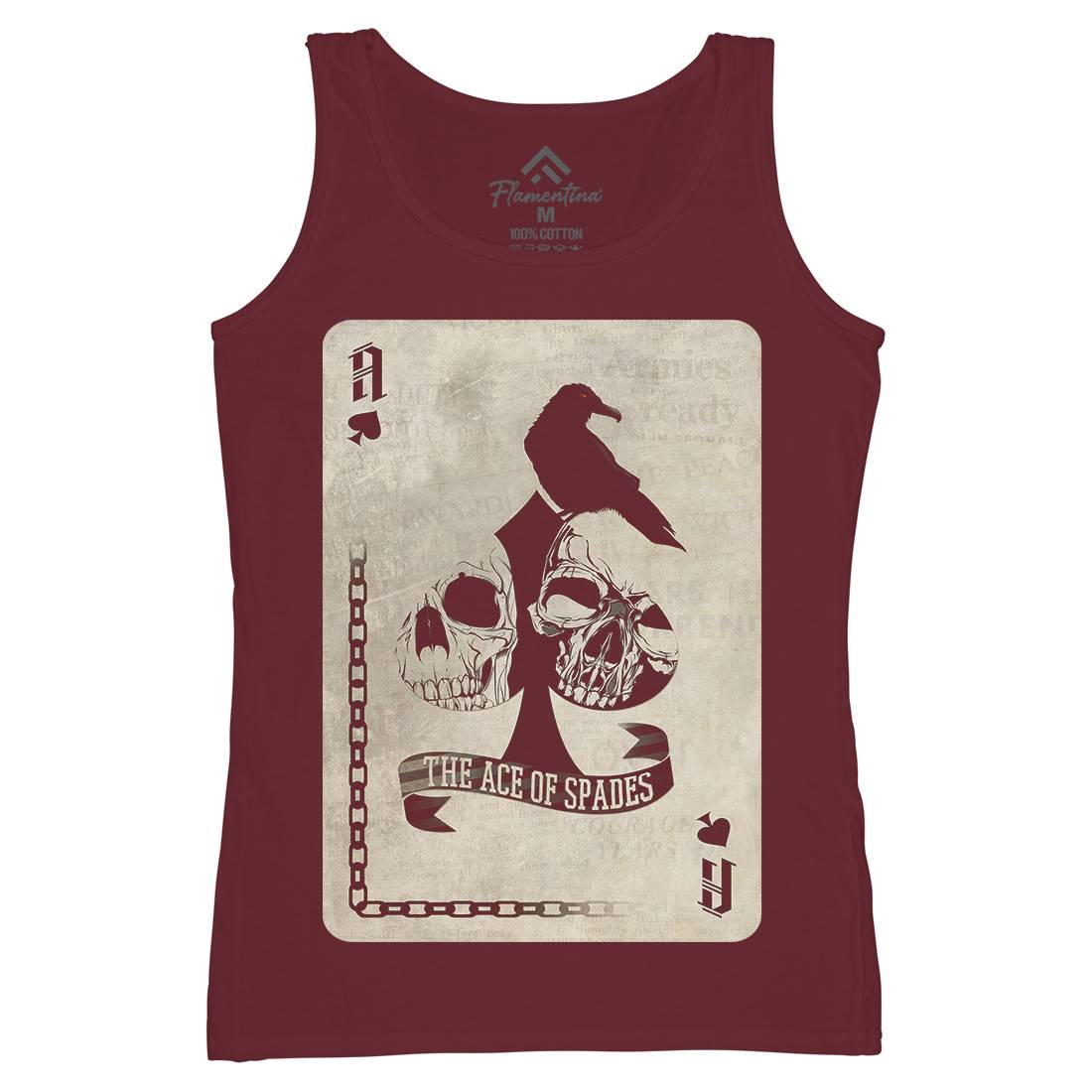 Ace Of Spades Womens Organic Tank Top Vest Horror A921