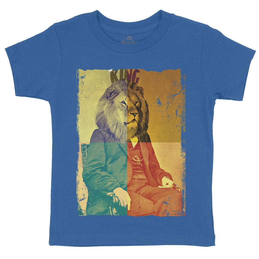 King Lion Rasta Kids Organic Crew Neck T-Shirt Drugs A923