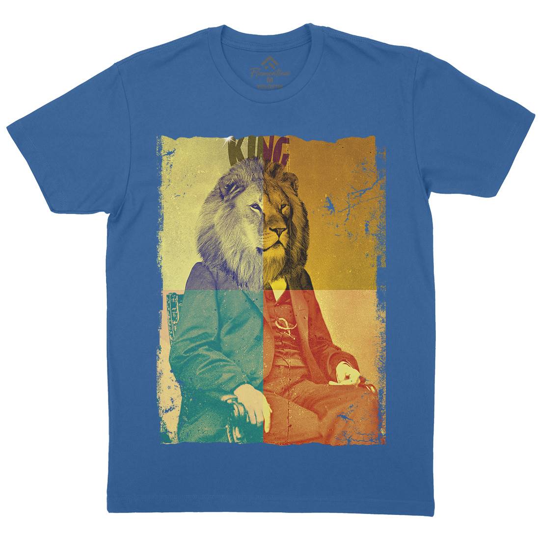 King Lion Rasta Mens Crew Neck T-Shirt Drugs A923