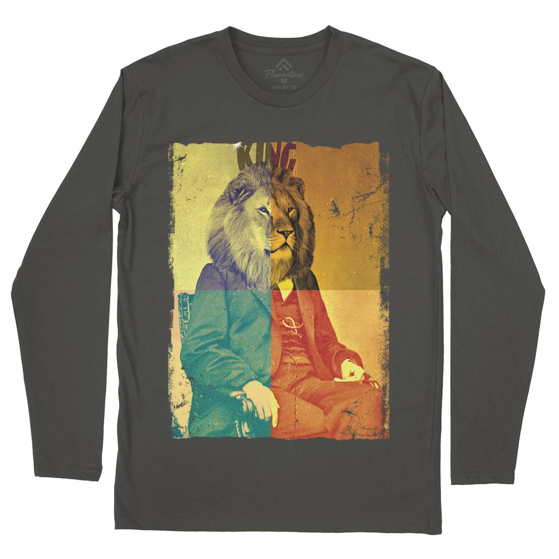 King Lion Rasta Mens Long Sleeve T-Shirt Drugs A923